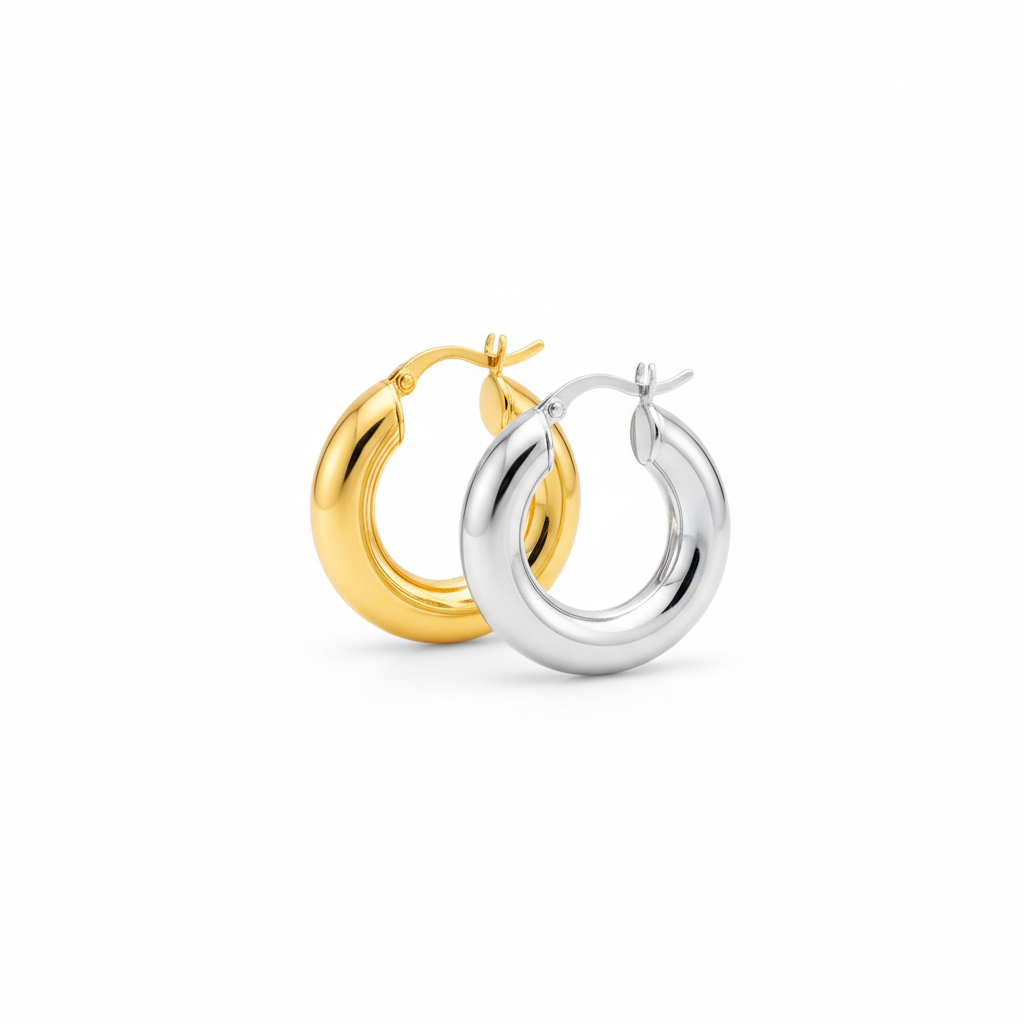 Boucles d'oreilles créoles pour femme - classiques et élégantes