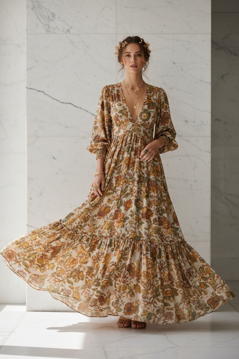 Robe Florale Bohème - Mavero