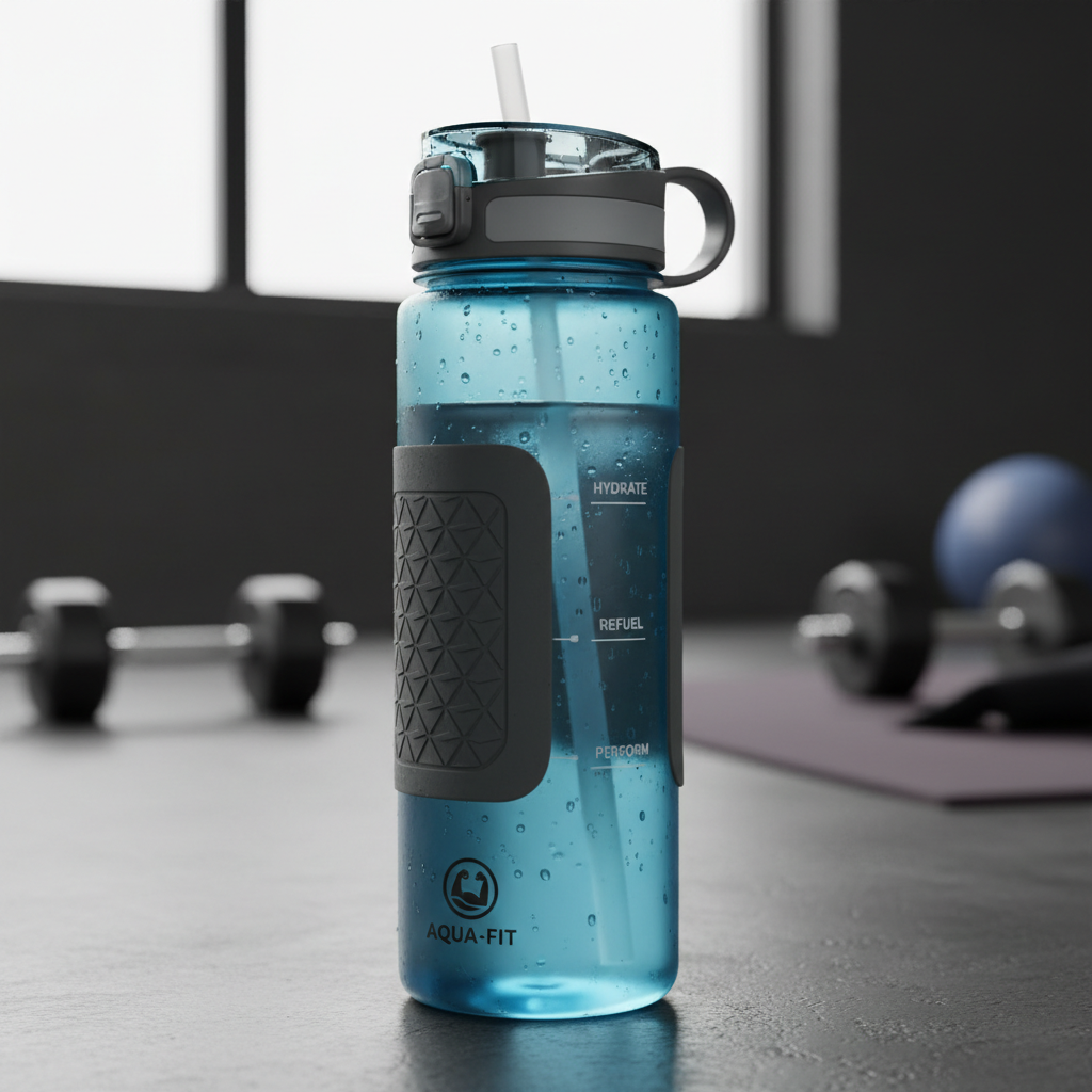 Bouteille d'eau sport réutilisable et écologique