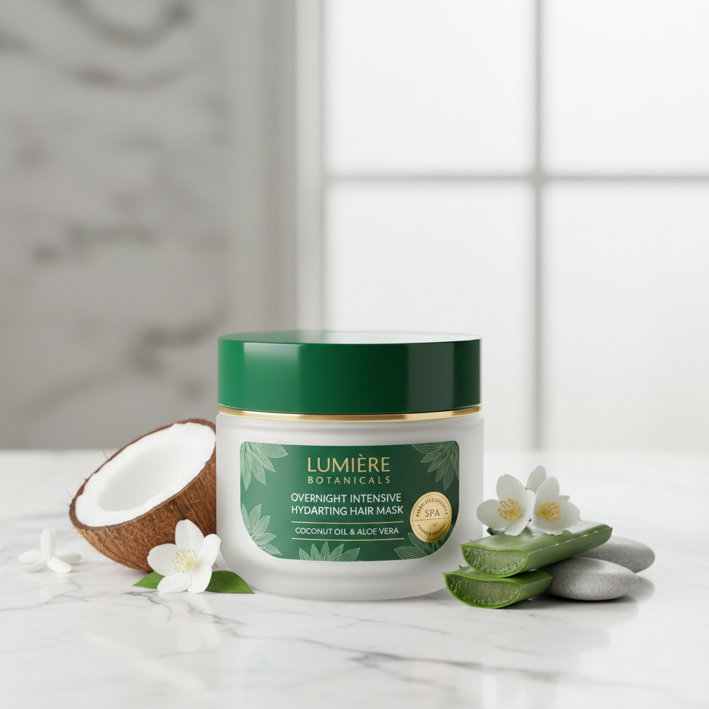 Masque Cheveux Nuit Hydratant Intense – Coco & Aloé Vera