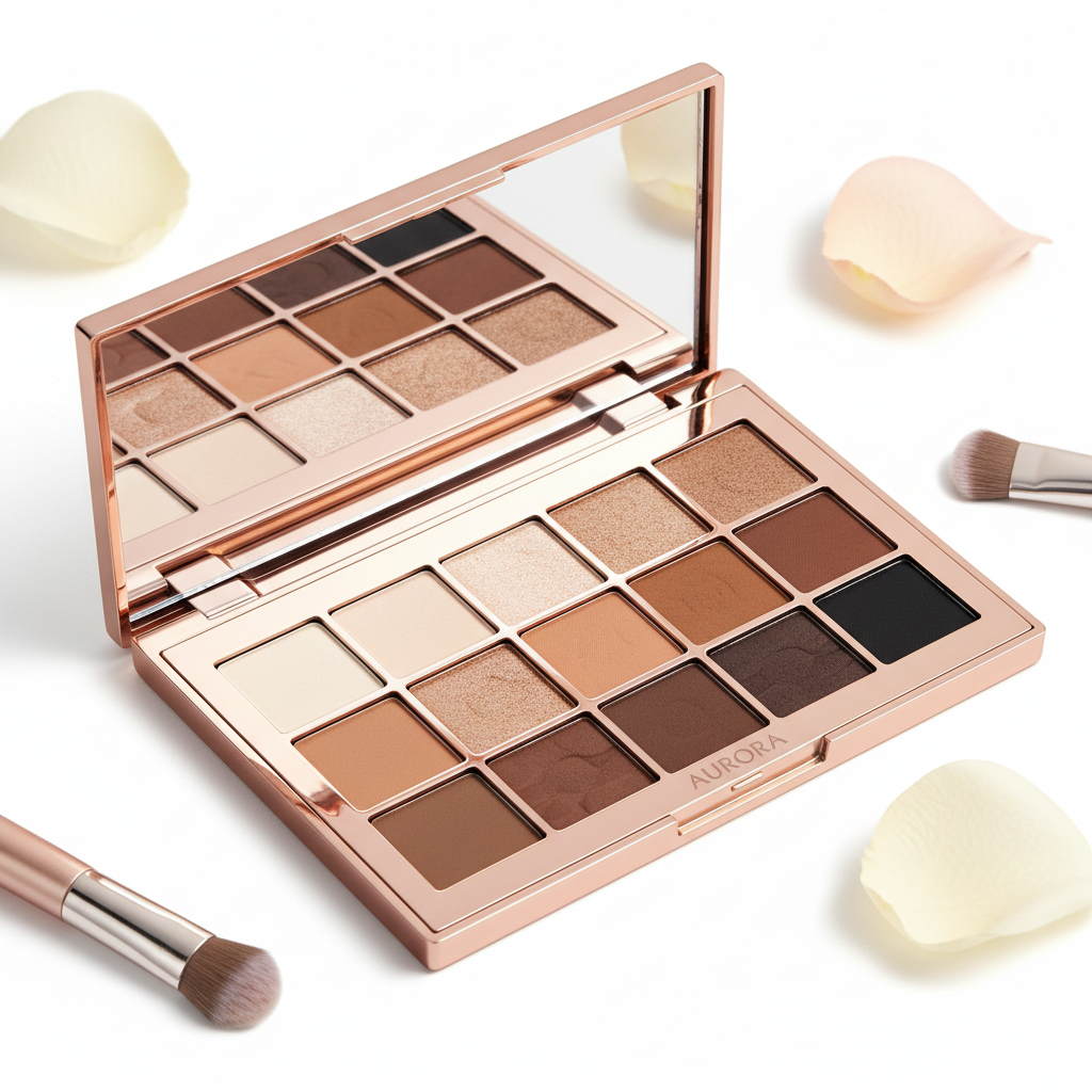 Palette fards à paupières nude - 12 teintes polyvalentes