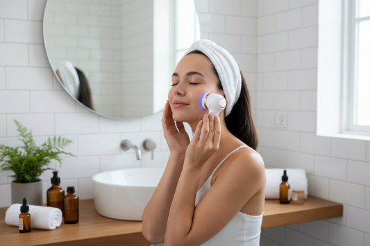 Brosse Sonique en utilisation