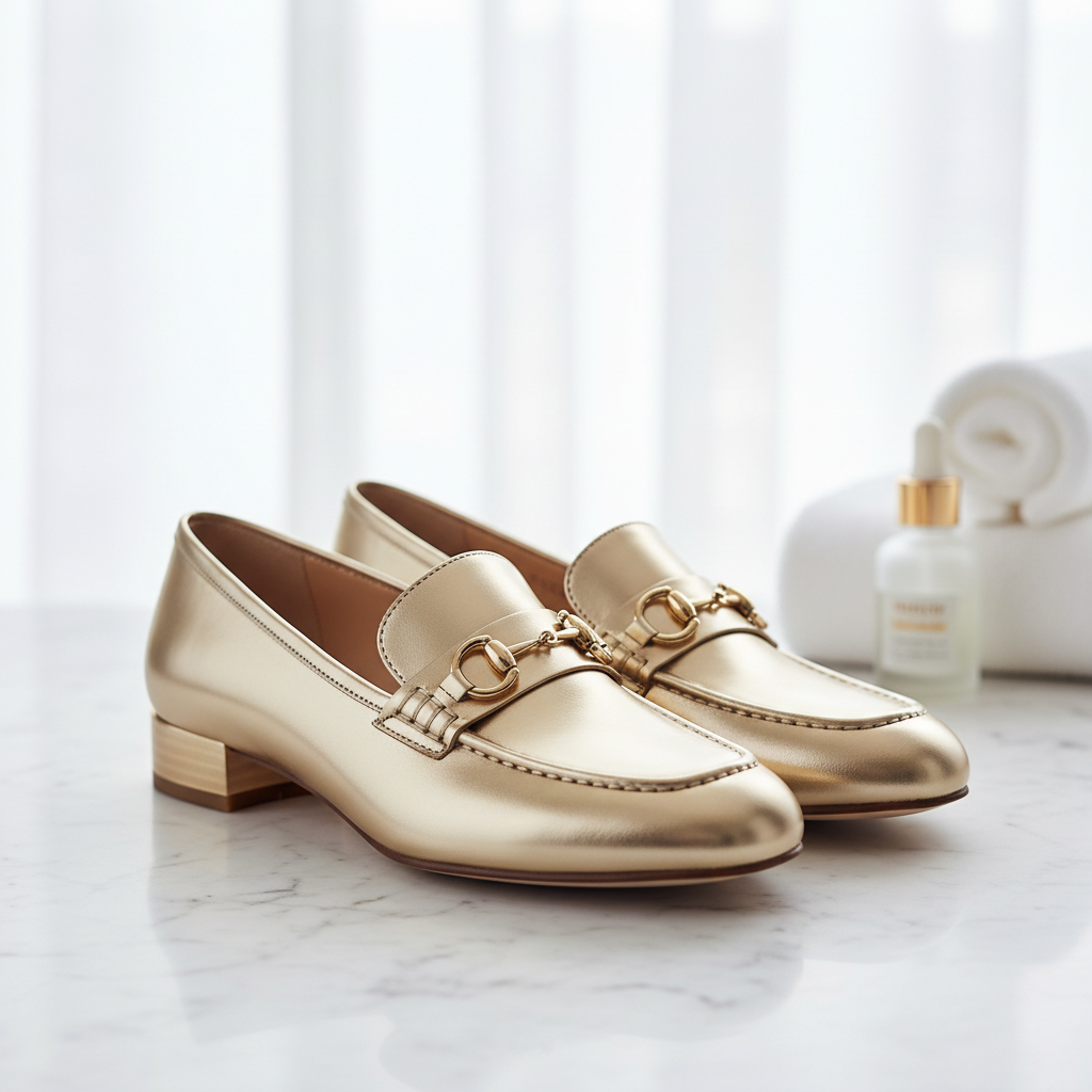 Loafers Dorés Premium - Mavero