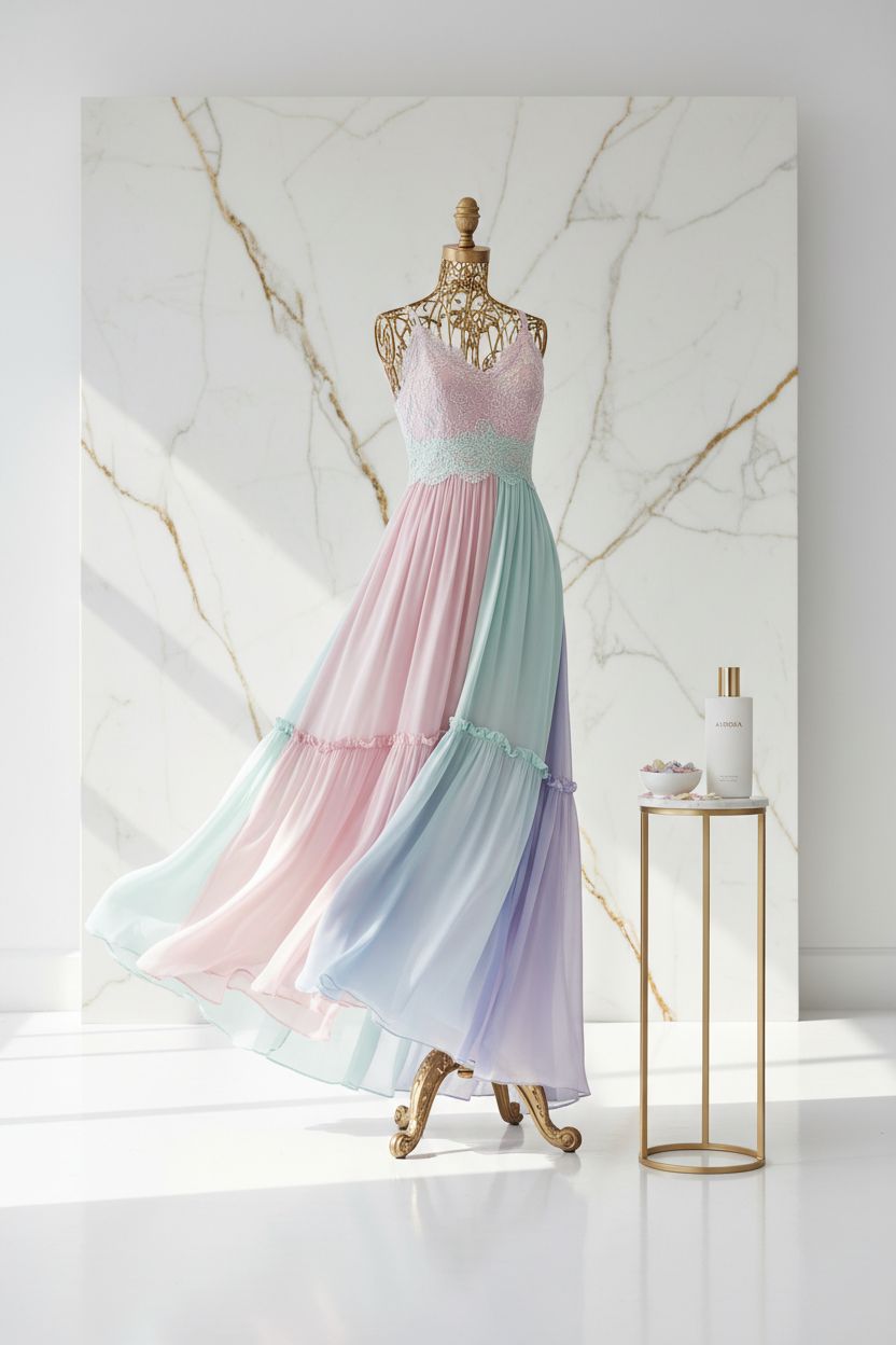 Robe d'été fluide élégante Mavero
