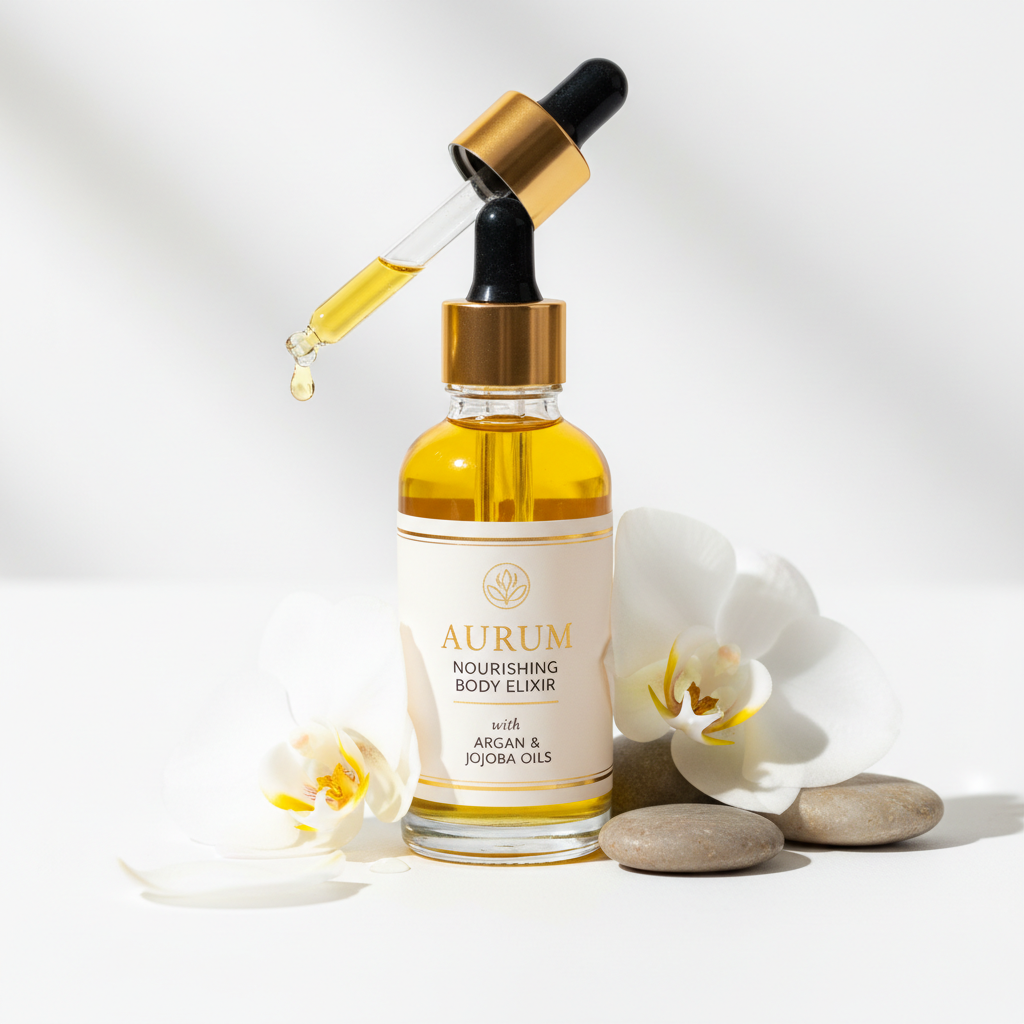 Huile corporelle nourrissante luxe - peau soyeuse et éclatante