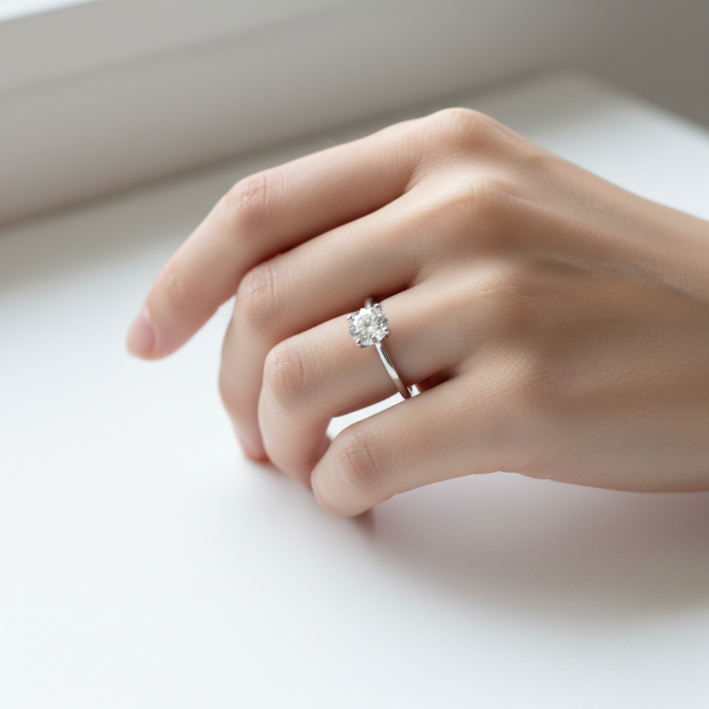 Bague portée
