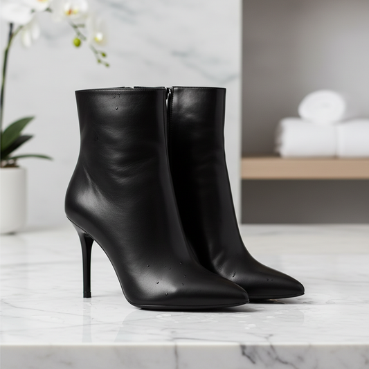 Bottines à Talon Cuir