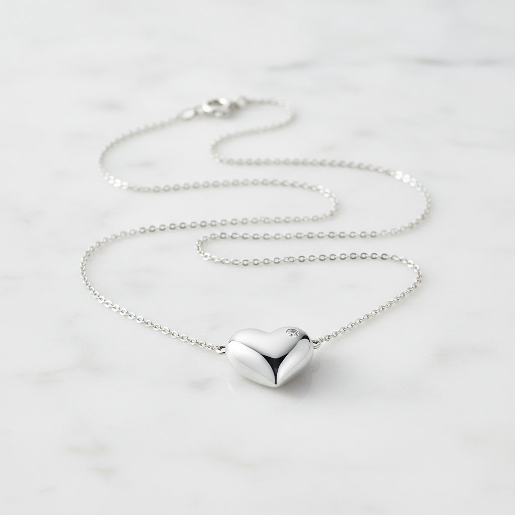 Collier coeur display