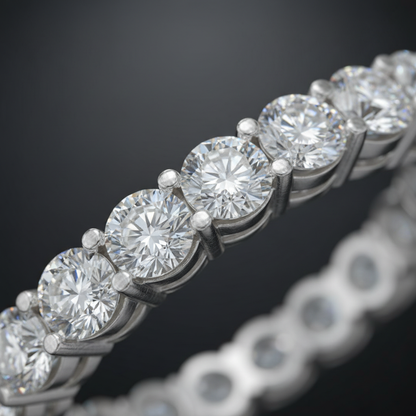 Détail diamants éternité