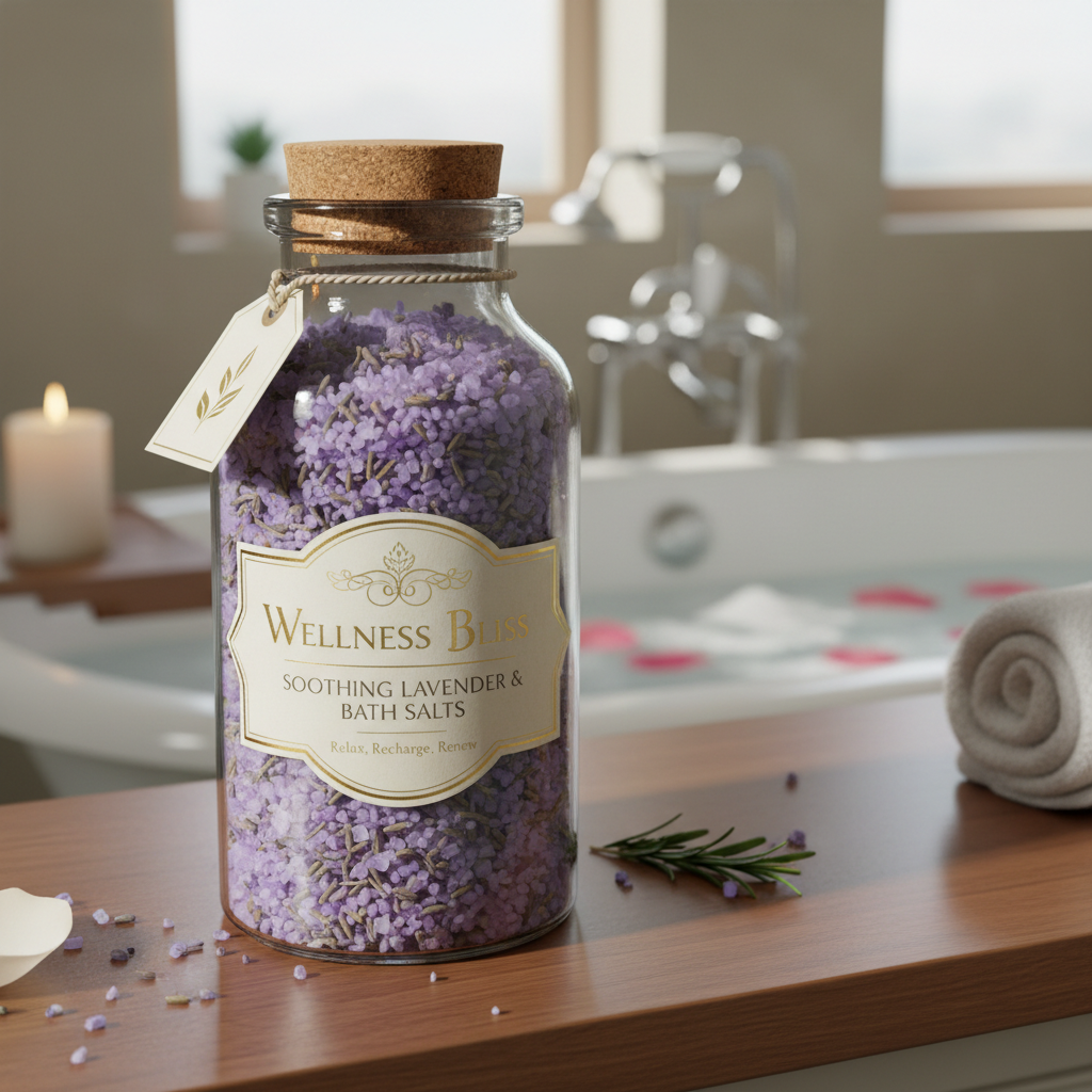 Sels de bain relaxants aux minéraux naturels