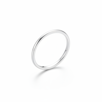 Bague empilable argent minimaliste