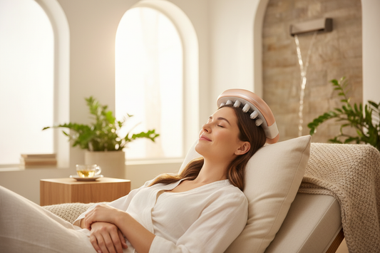 Masseur de Tête en utilisation - Relaxation