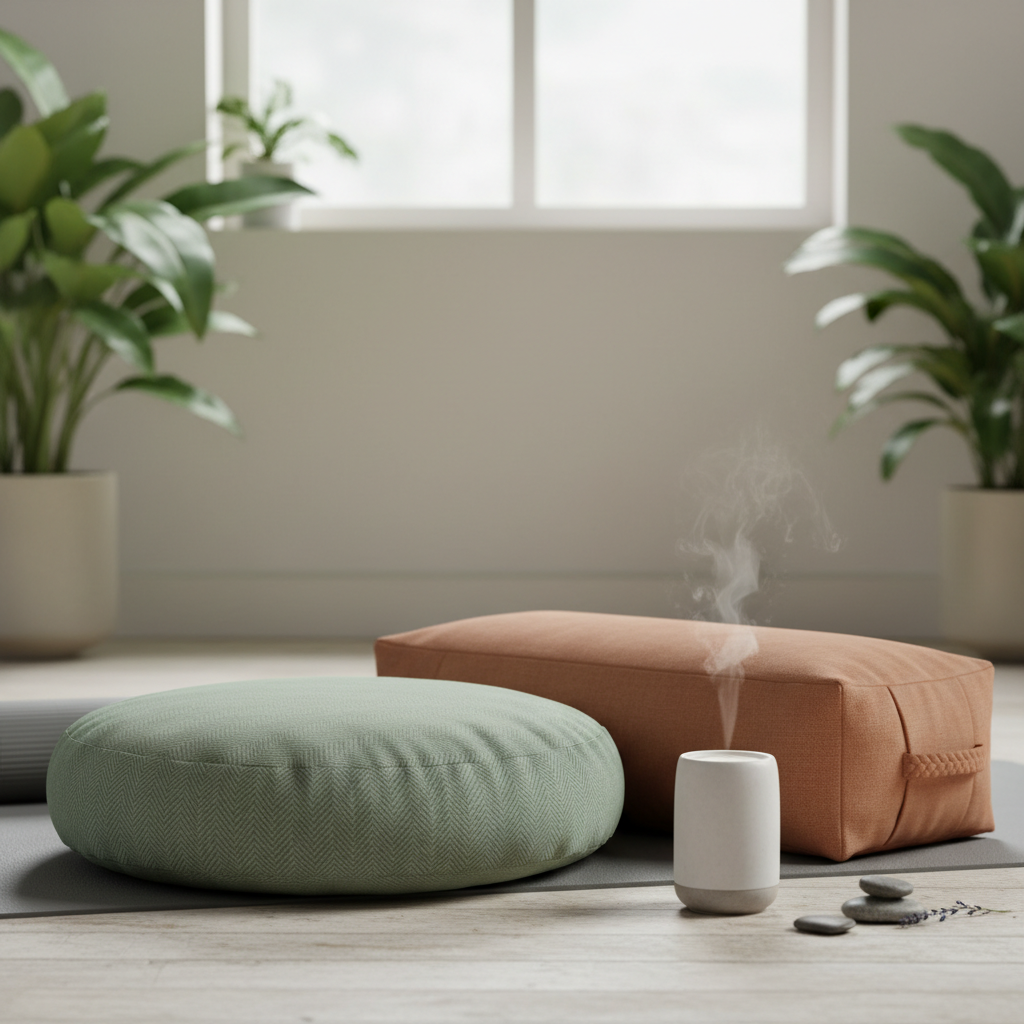 Coussin de méditation confortable et écologique