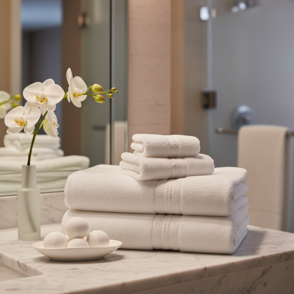 Serviettes de Bain Luxe Set 4 Pièces - Mavero