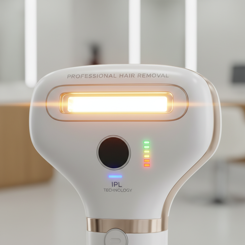 Épilateur IPL - Capteur et contrôles