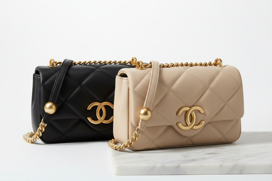 Sac bandoulière luxueux matelassé pour femme avec chaînette dorée premium