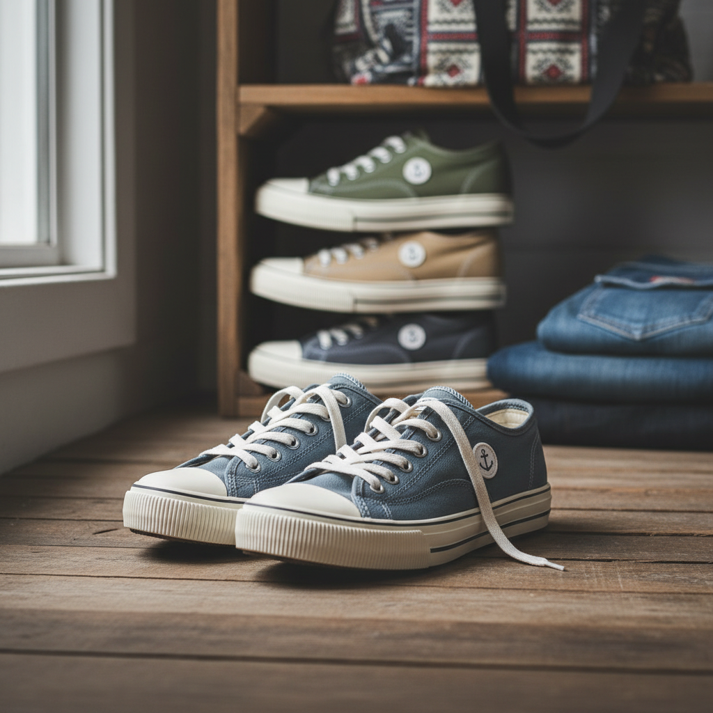 Baskets en toile classiques et respirantes