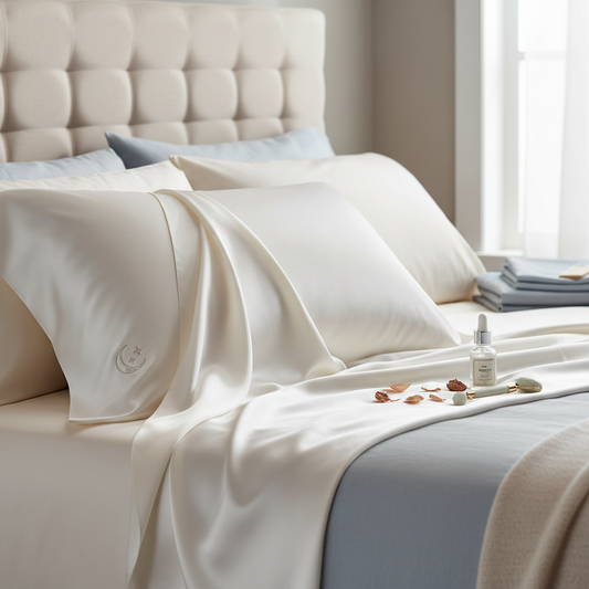Taie d'oreiller en soie pure luxueuse