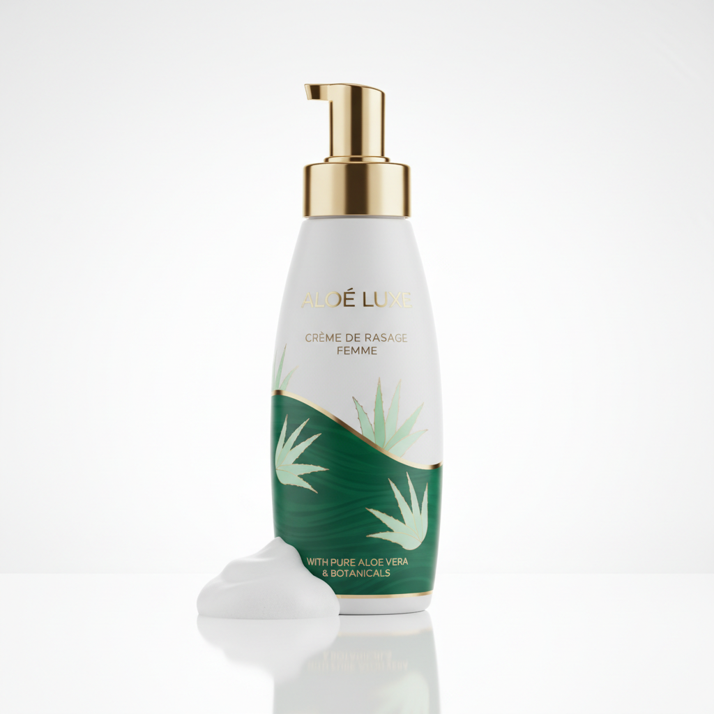 Mousse de rasage douce aloé vera pour femme