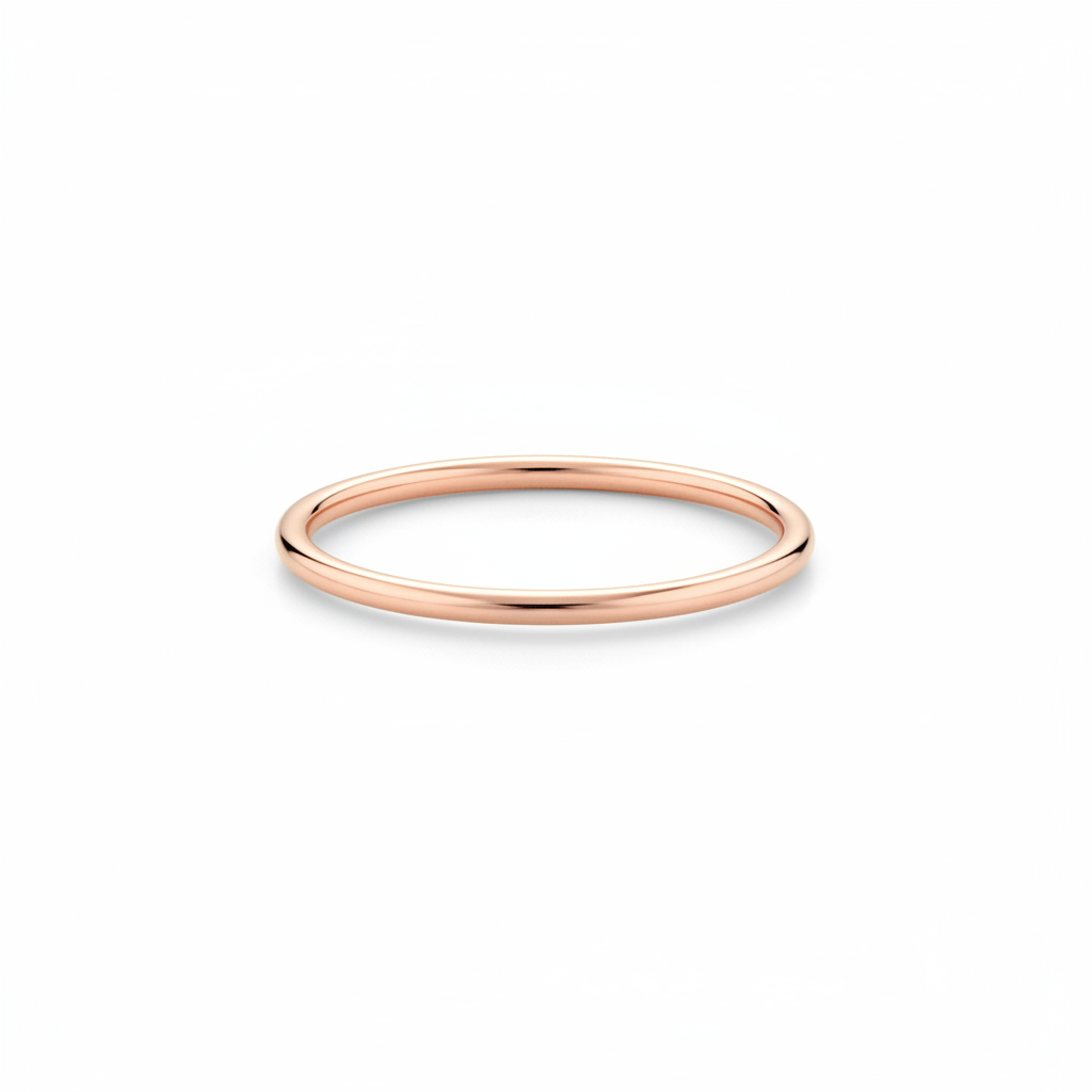 Bague empilable or rose délicate