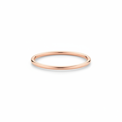Bague empilable or rose délicate