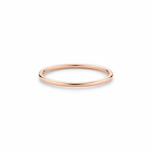 Bague empilable or rose délicate