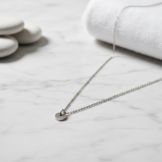 Chaînette fine argentée — Collection Mavero Luxe