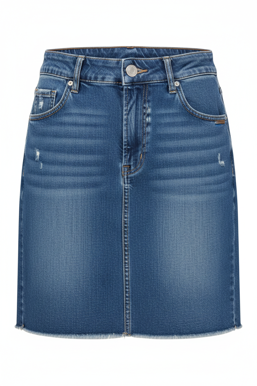 Jupe Jean Taille Haute Femme