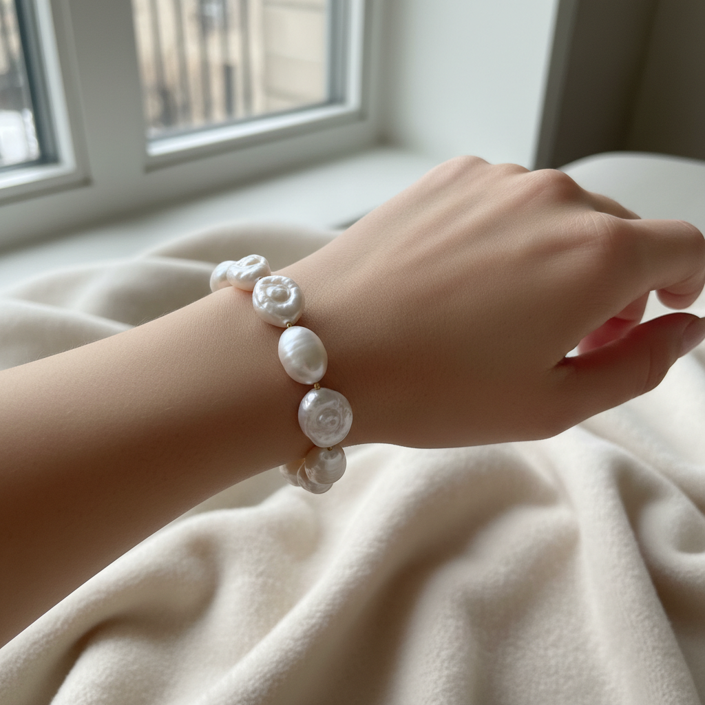 Bracelet baroques porté