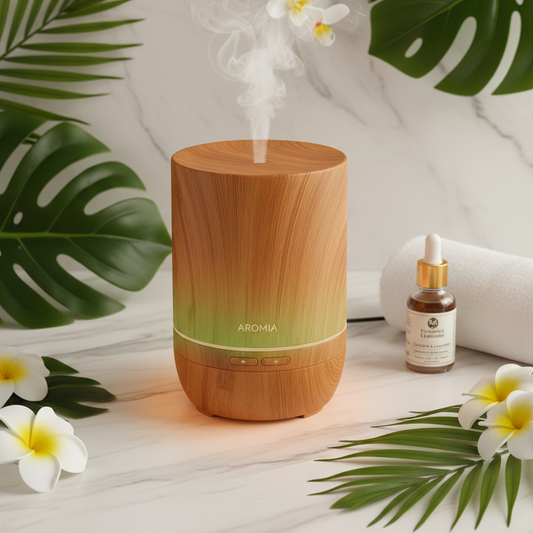 Diffuseur Ultrasonique Bois Bambou 500ml - Mavero