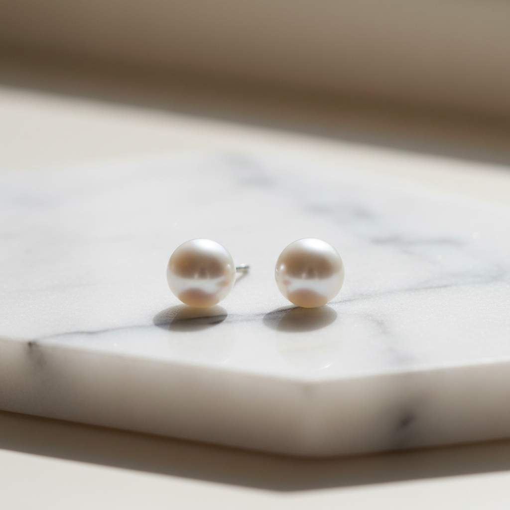 Boucles d'oreilles perles classiques