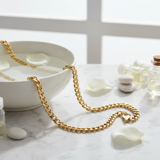 Collier maille forçat or jaune 18k massif — Collection Mavero Prestige