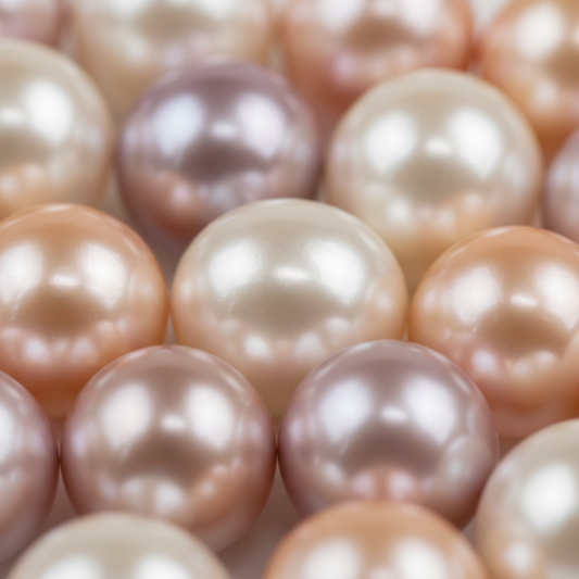 Détail perles couleurs variées