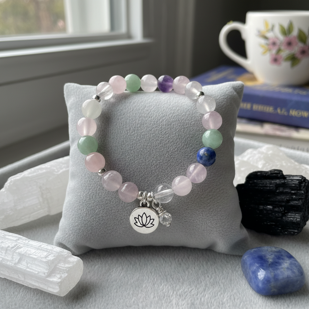 Bracelet de cristaux naturels