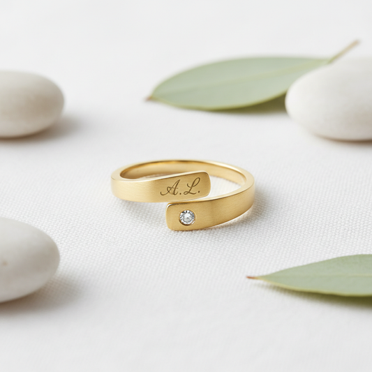 Bague Dorée Personnalisée