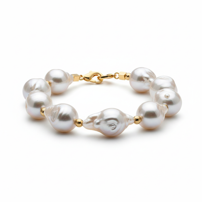 Bracelet perles baroques moderne