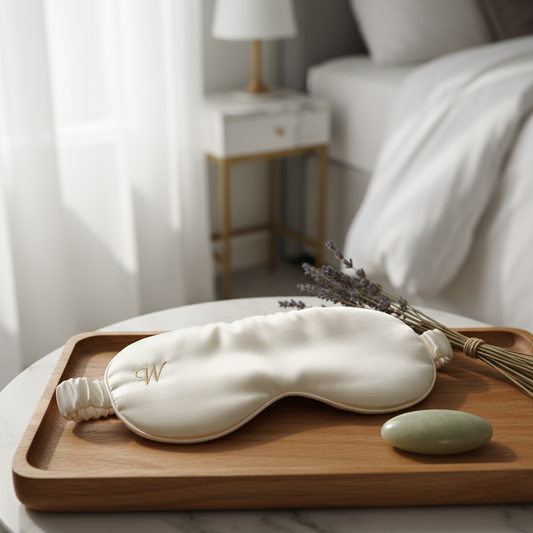 Masque de sommeil luxueux en soie pure