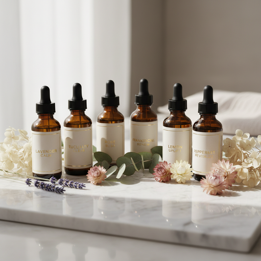 Set de 6 huiles essentielles premium pour aromathérapie