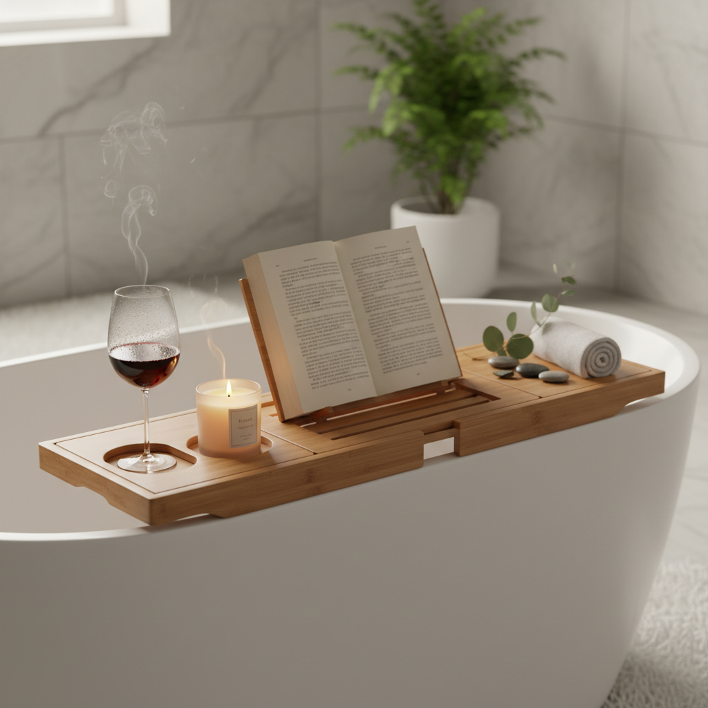 Plateau Organisateur Bain Bambou Premium - Mavero