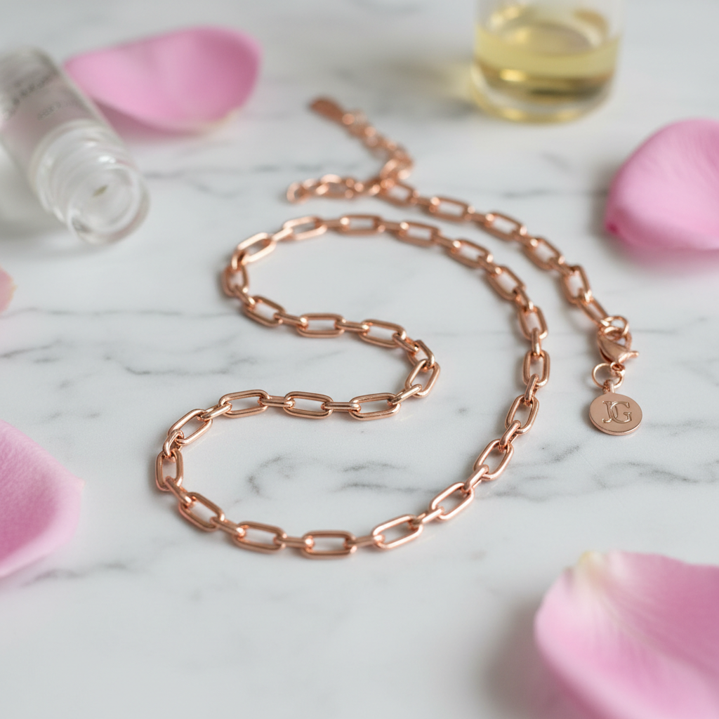 Chaîne Figaro or rosé 18k — Collection Mavero Prestige