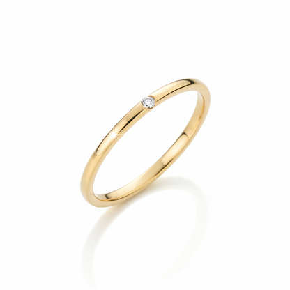 Bague empilable diamant minuscule