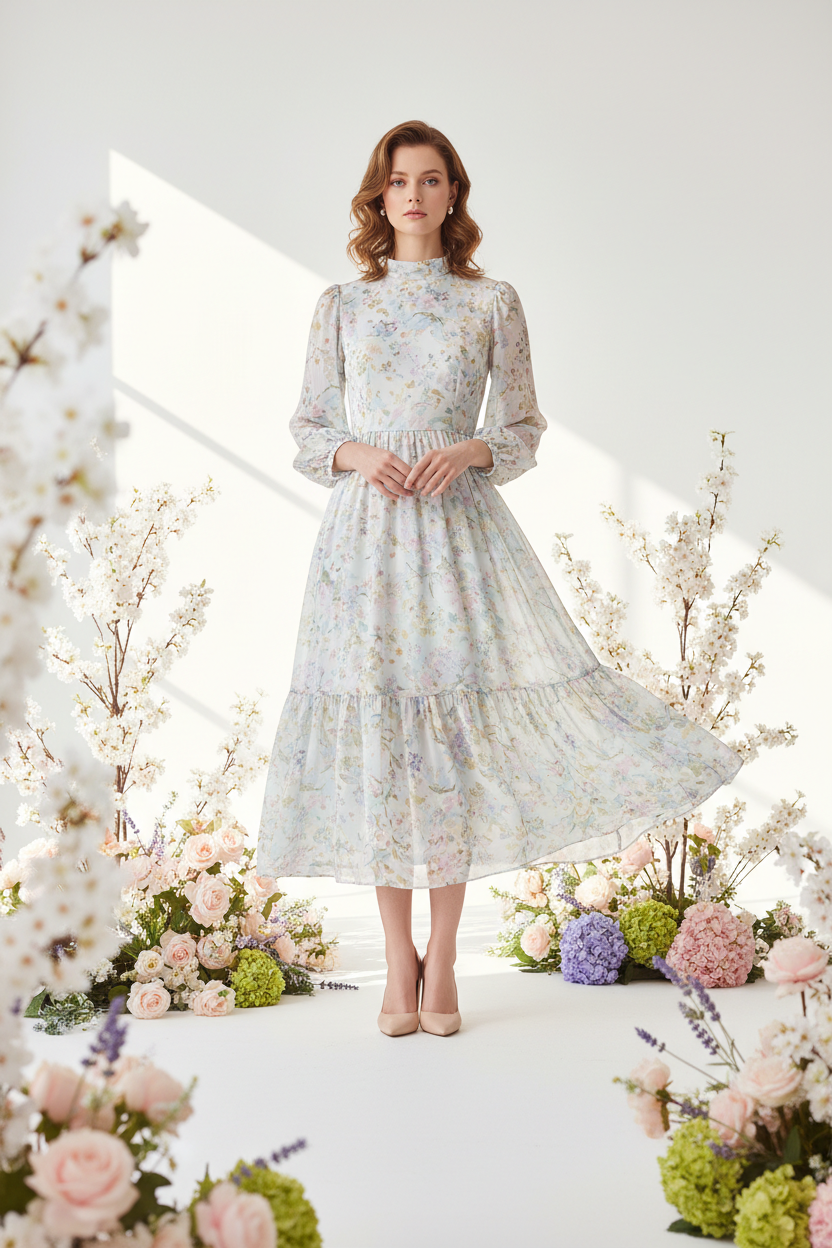 Robe Florale Printanière
